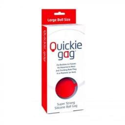 QUICKIE BALL GAG RED LARGE  - Image 1
