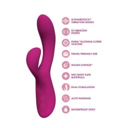 Quinn Rabbit Vibrator Burgundy, image 2