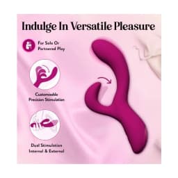 Quinn Rabbit Vibrator Burgundy, image 7