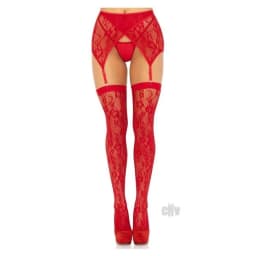 Rachel Thigh High Cross Garter Blk, image 2