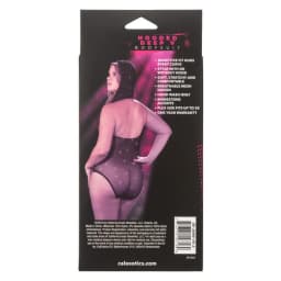 Radiance Plus Size Hooded Deep V Body Suit, image 4