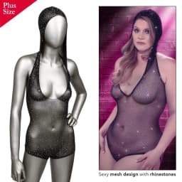 Radiance Plus Size Hooded Deep V Body Suit, image 5