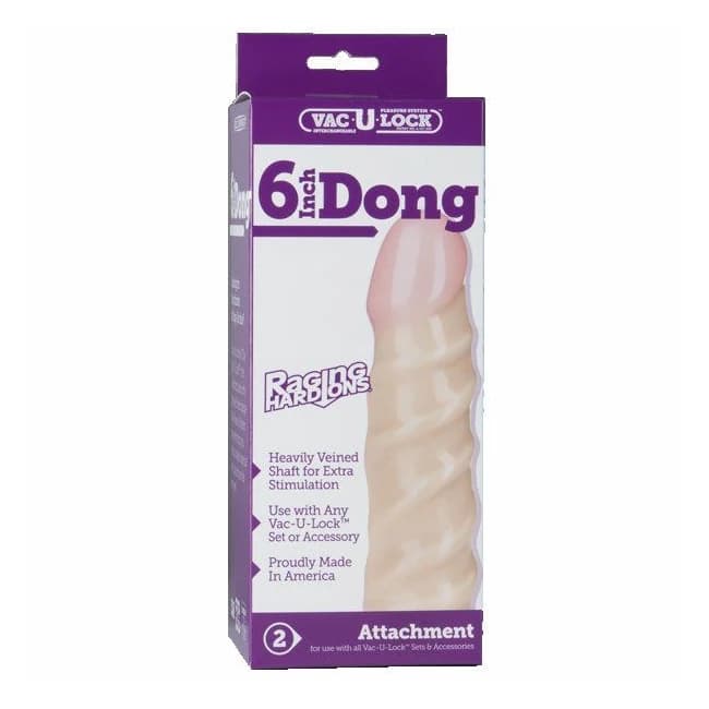 Raging Hard on 6in Dong Vac U Lock Bx - Image 1
