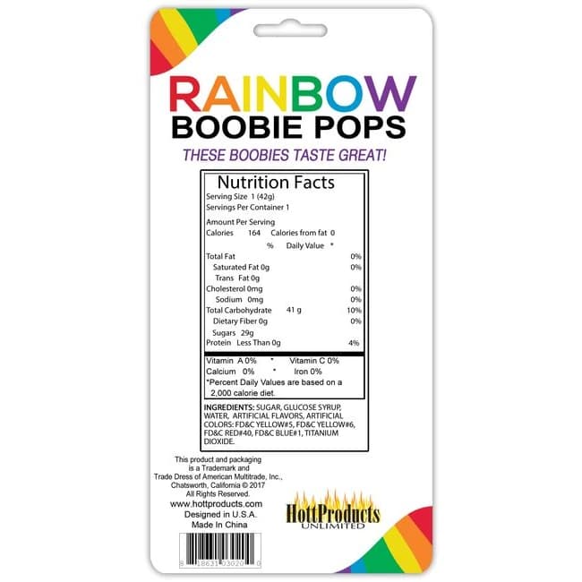 Rainbow Boobie Candy Pop - Image 3