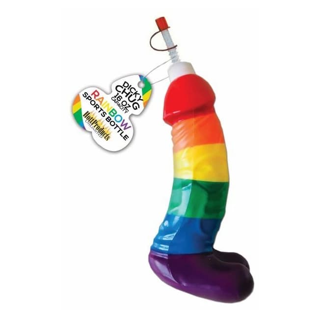 Rainbow Dicky Sports Bottle - Image 1