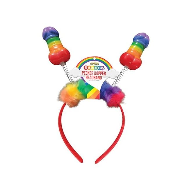 Rainbow Pecker Bopper Headband - Image 1