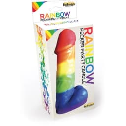 Rainbow Pecker Party Candle - Image 2