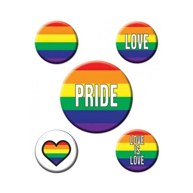 Rainbow Rainbow Party Buttons - Image 1