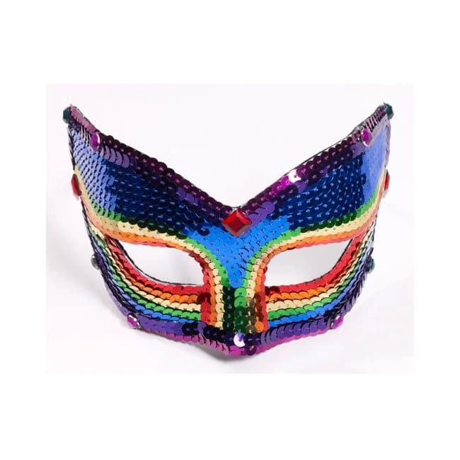 Rainbow Sequin Mask - Image 1