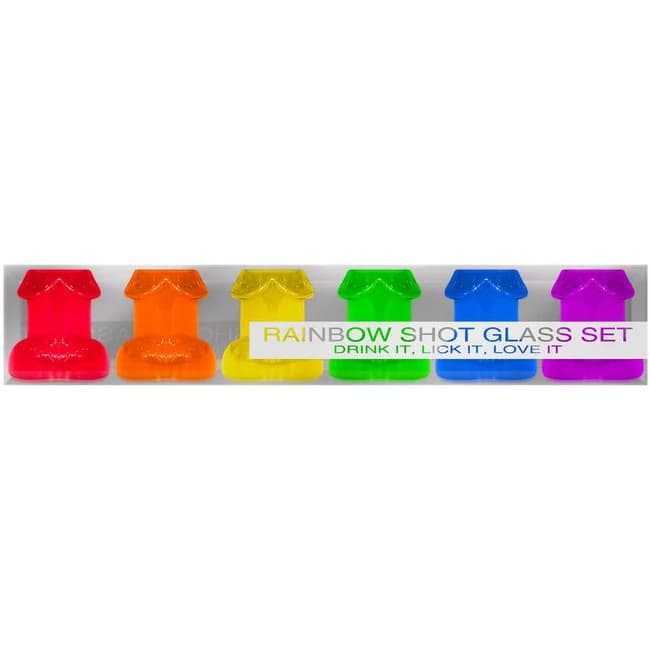 Rainbow Shot Glass Set 6pc - Image 1