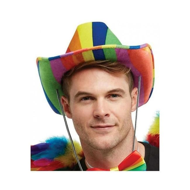 Rainbow Stetson Hat - Image 1