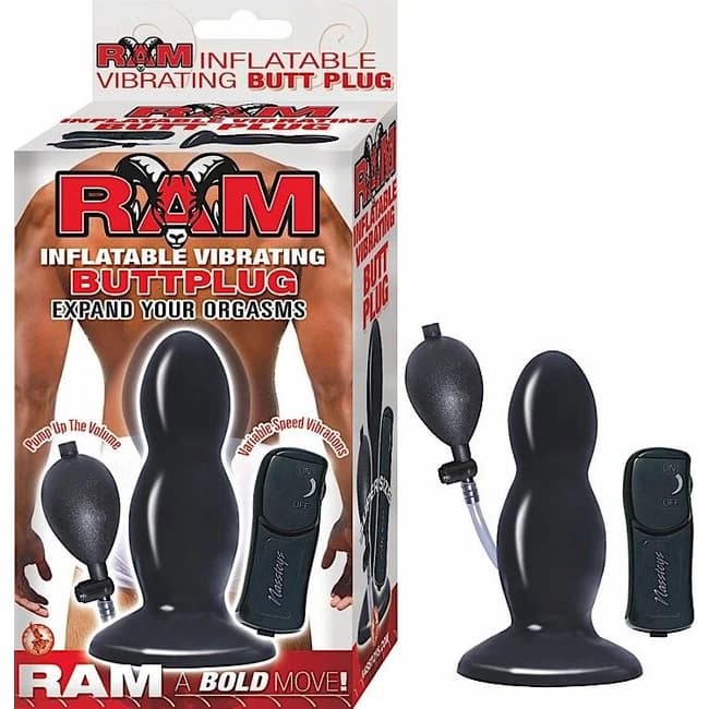 Ram Inflatable Vibrating Butt Plug - Image 1