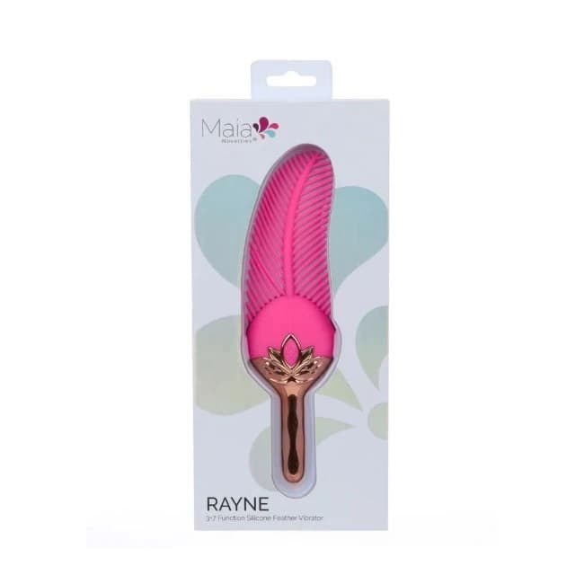 Rayne Silicone Feather Vibe Pink - Image 1