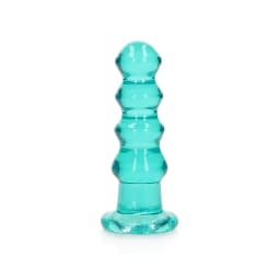 Realrock Curvy Dildo or Butt Plug Turquoise, image 1
