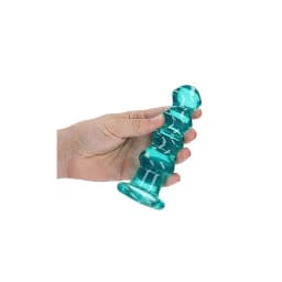 Realrock Curvy Dildo or Butt Plug Turquoise, image 3