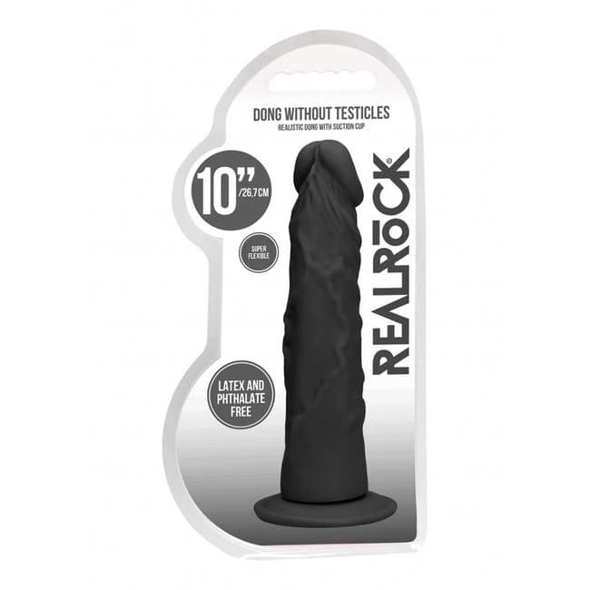 Realrock Dong Without Testicles 10 Black - Image 1