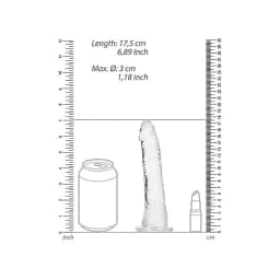 Realrock Slim Dildo Transparent, image 6