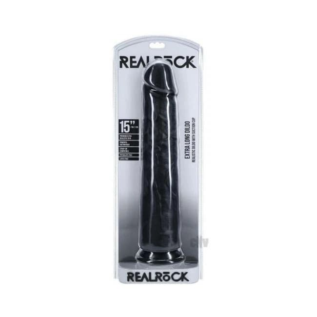 Realrock Xl Straight 15 Black - Image 1