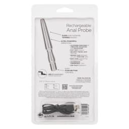 Rechargeable Anal Probe Silver, image 4
