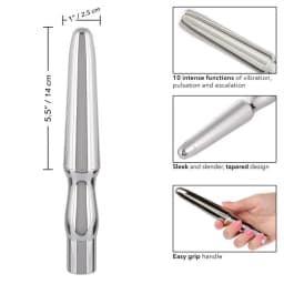 Rechargeable Anal Probe Silver, image 5