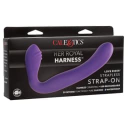 Rechargeable Love Rider Strap on Purple, image 3