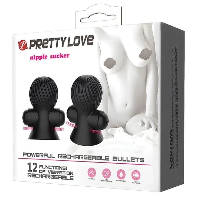 Rechargeable Nipple Suckers-black - Image 1