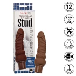 Rechargeable Power Stud Curvy Brown - Image 6