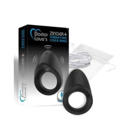 Rechargeable Vibrating Cock Ring Black, image 1