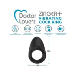 Rechargeable Vibrating Cock Ring Black, image 2
