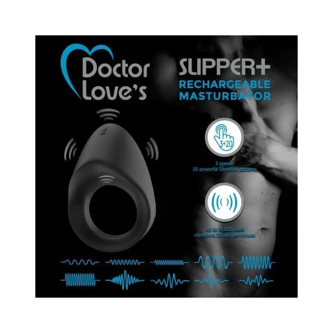 Rechargeable Vibrating Cock Ring Black - Image 5