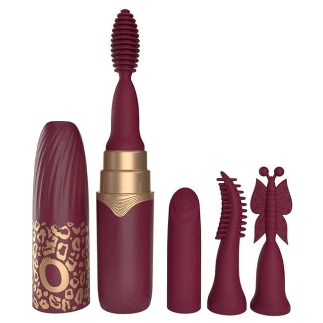 Rechargeable Vibrating Lipstick - Merlot - Image 1