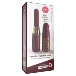 Rechargeable Vibrating Lipstick - Merlot, image 2