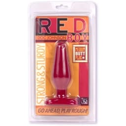 RED BOY MEDIUM BUTT PLUG 5IN - CD  - Image 2
