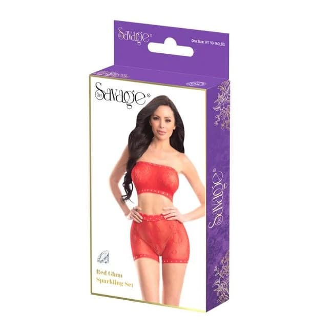 Red Glam Sparkling Set Red - Image 1