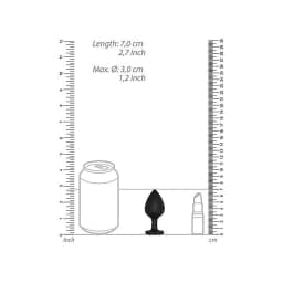 Regular Lucky Diamond Butt Plug Black - Image 3