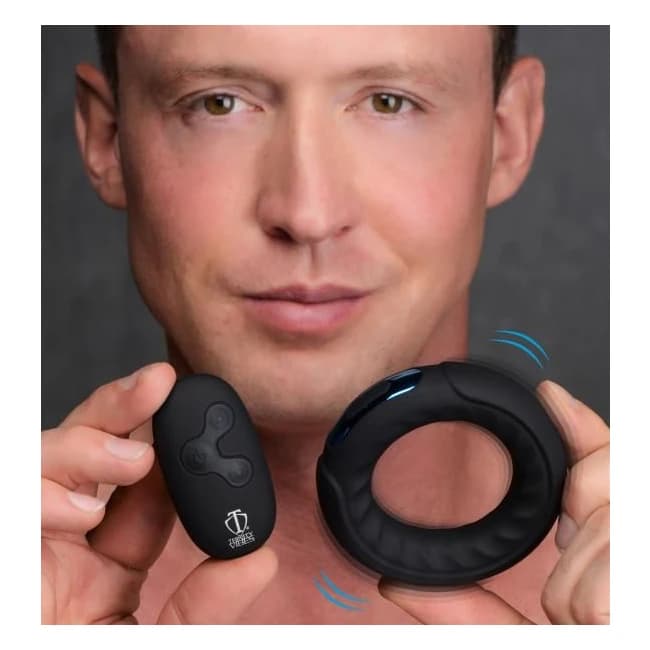 Remote Control 7x Silicone Cock Ring - Image 1