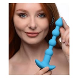 Remote Control Vibrating Silicone Anal Beads -, image 1
