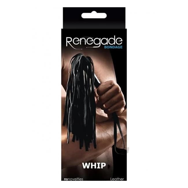 Renegade Bondage Whip Black - Image 1