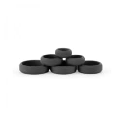 Renegade Build a Cage Rings Black Set of 6, image 1