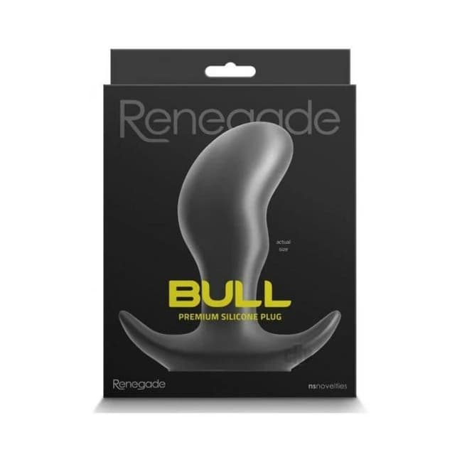 Renegade Bull Anal Plug Black Large - Image 1