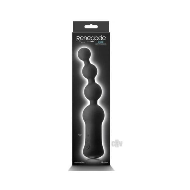 Renegade Quad Vibrating Anal Beads Black - Image 1