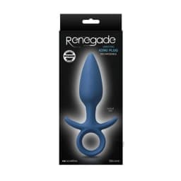 Renegade Vibrating King Plug Medium Blue, image 2