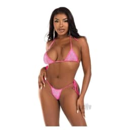 Rhine Bikini Top Side Tie Thong Blk, image 3