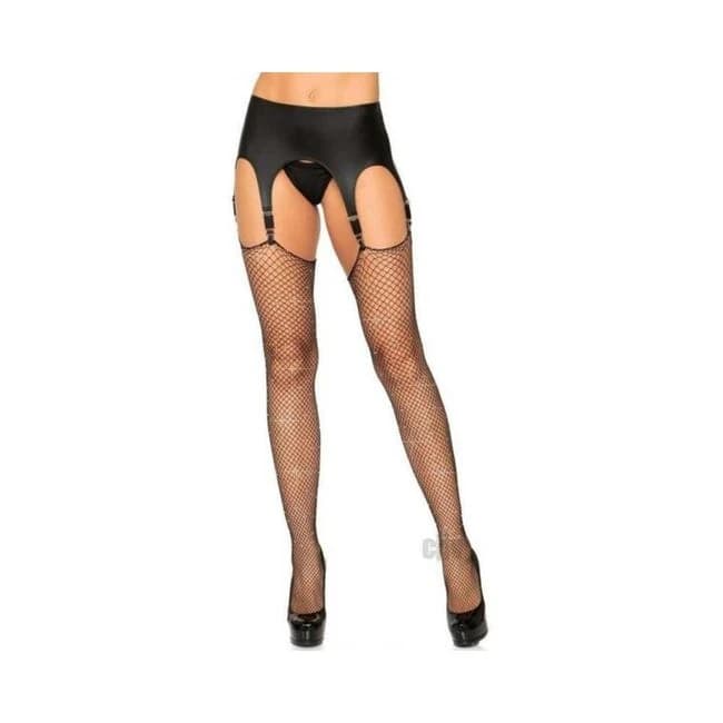 Rhinestone Fishnet Stockings Os - Image 1