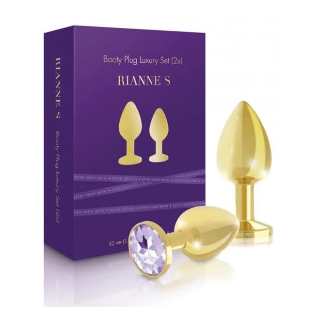 Rianne S Booty Plug Set 2x Metal Gold - Image 1