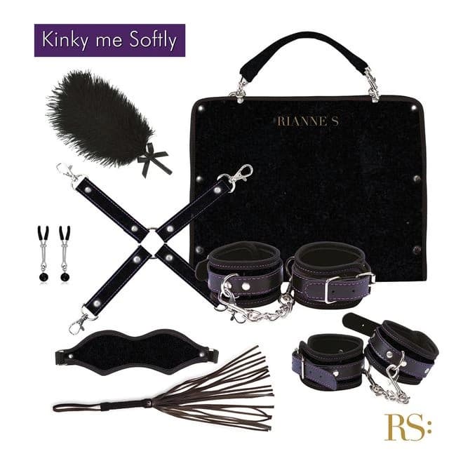 Rianne S Kinky Me Softly Black Bondage Kit - Image 1