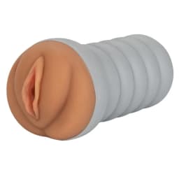 Ribbed Gripper Tight Pussy Brown, image 4