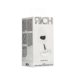 Rich Love Heart Diamond Plug 3.15 Inch, image 3