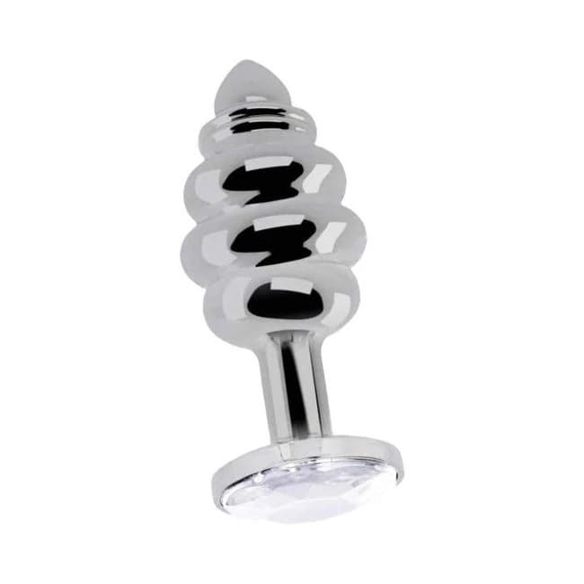 Rich Ribbed Diamond Plug  2.75 Inch - Image 1