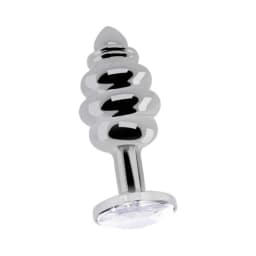 Rich Ribbed Diamond Plug 2.75 Inch, image 1